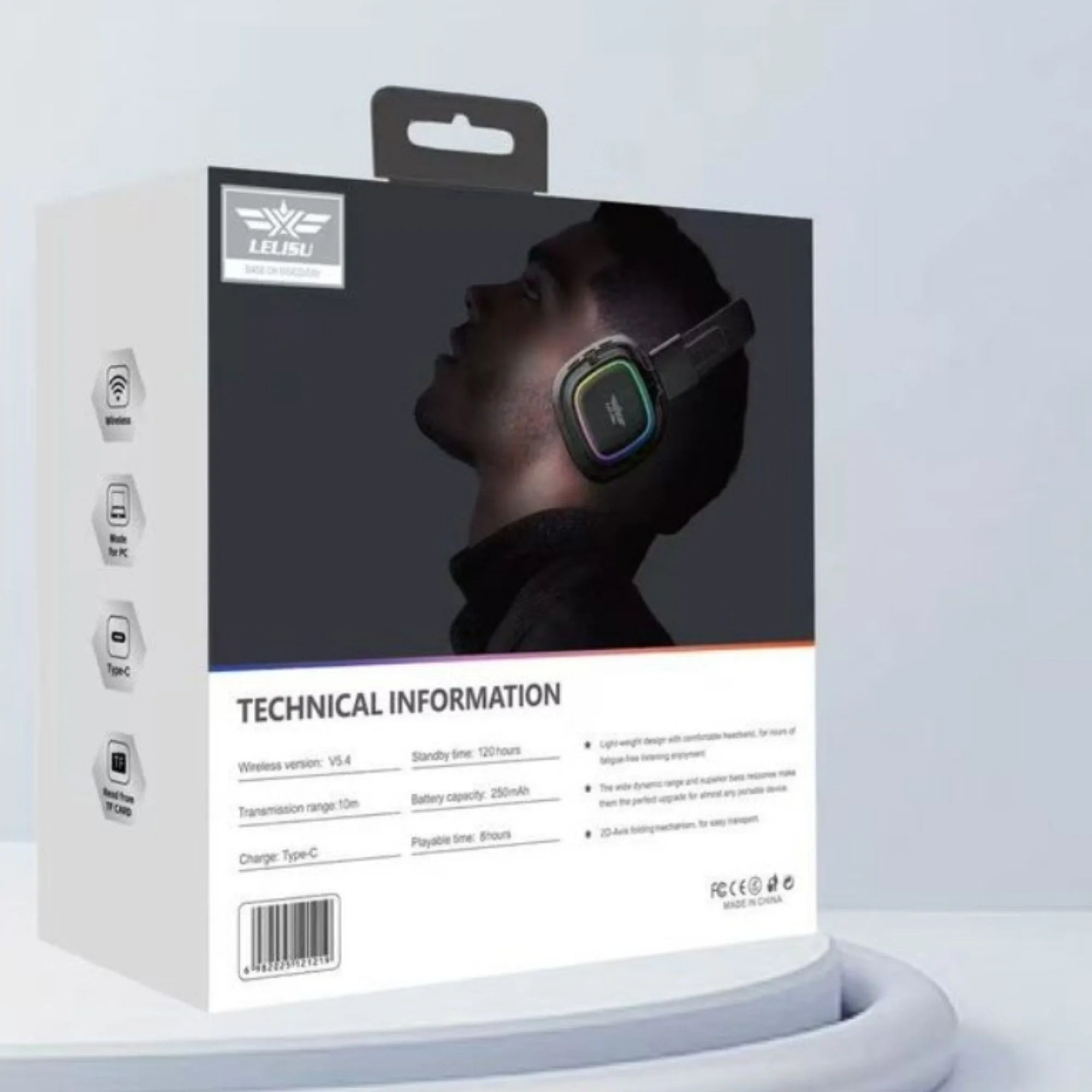 Lelisu LS-258 Wireless Over-Ear Headphones