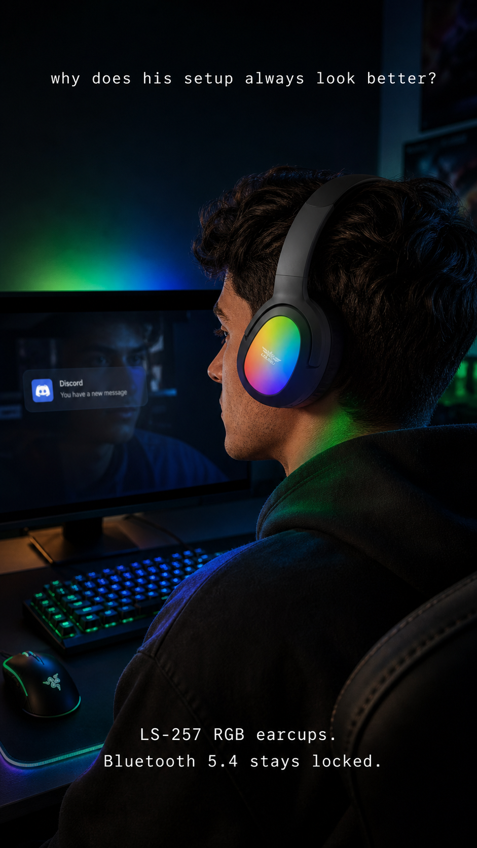 Lelisu LS-257 Wireless Stereo Headphones