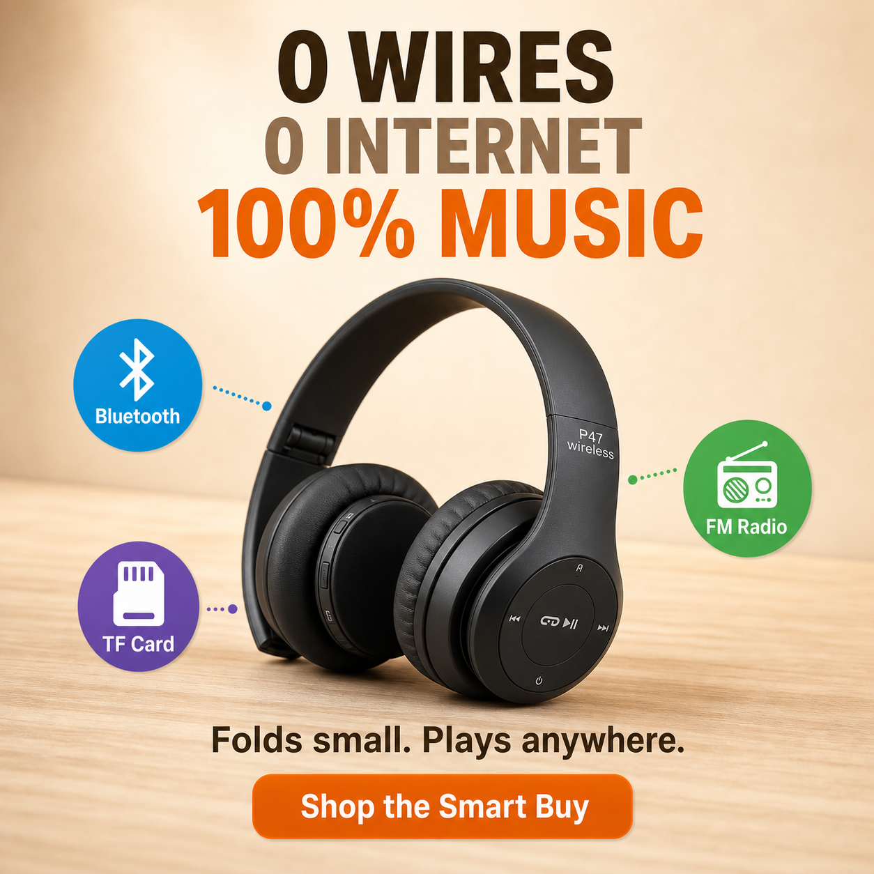 P47 Wireless Headphones