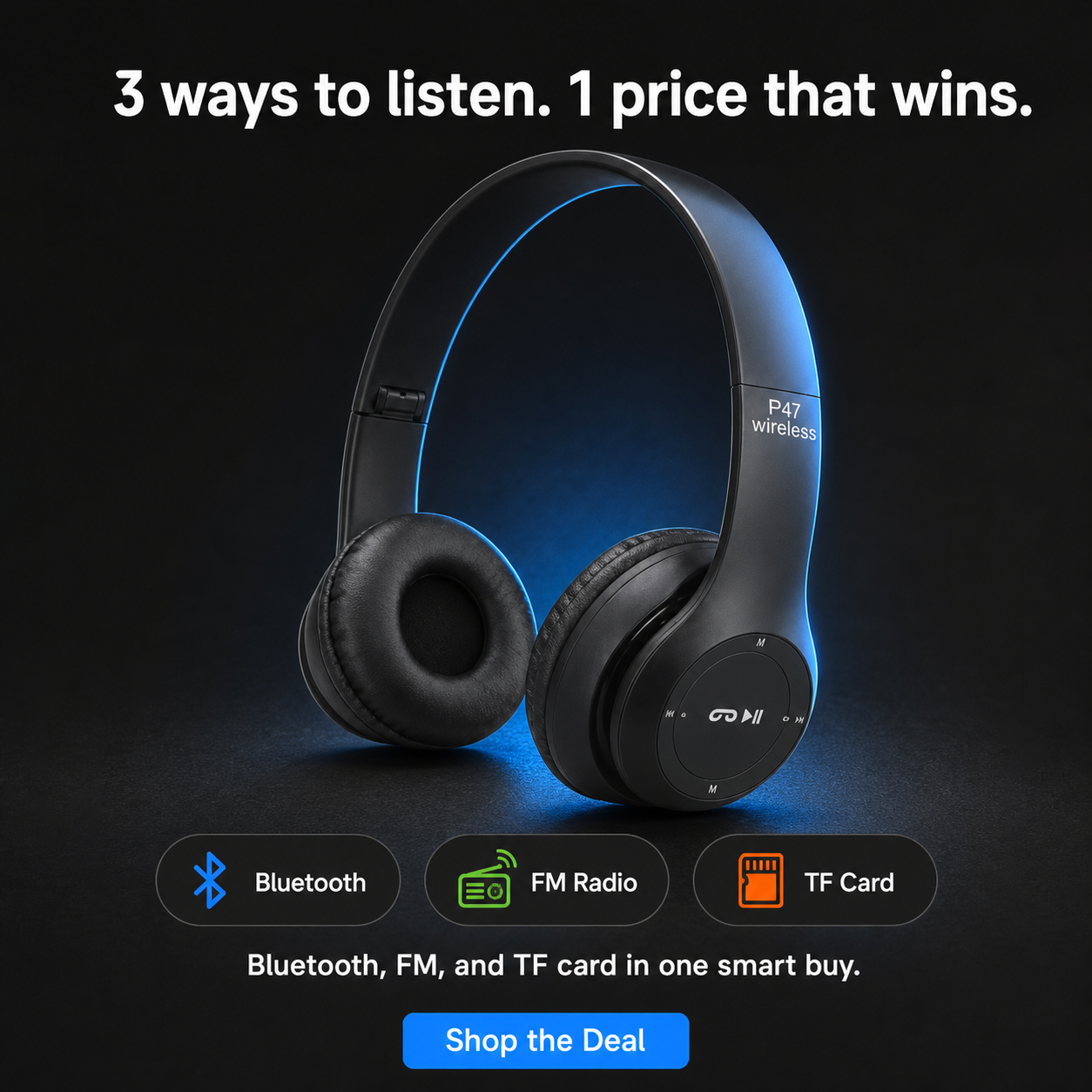 P47 Wireless Headphones