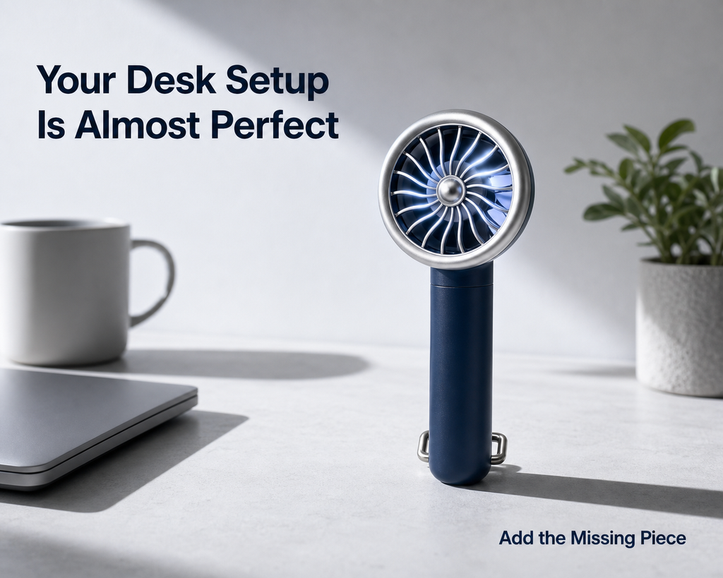 Rechargeable Mini Cooling Fan | USB with 3 Speed Modes | Random color