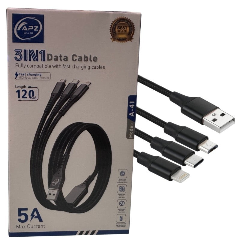 3-in-1 Fast Charging Cable 100W