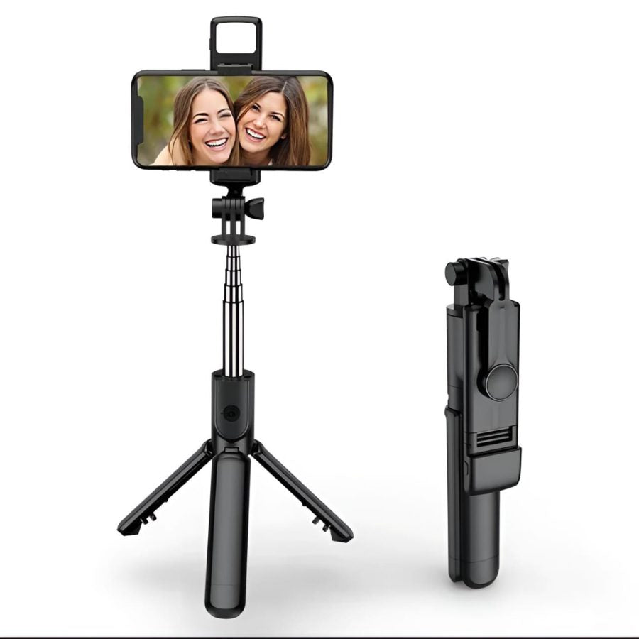 R1s Bluetooth Selfie Stick Tripod with Remote | with LED Light