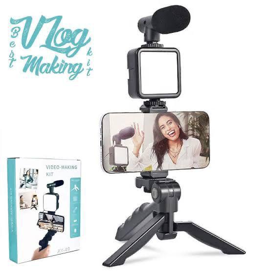 AY-49 Video Making Kit | All-in-One Vlogging Tripod